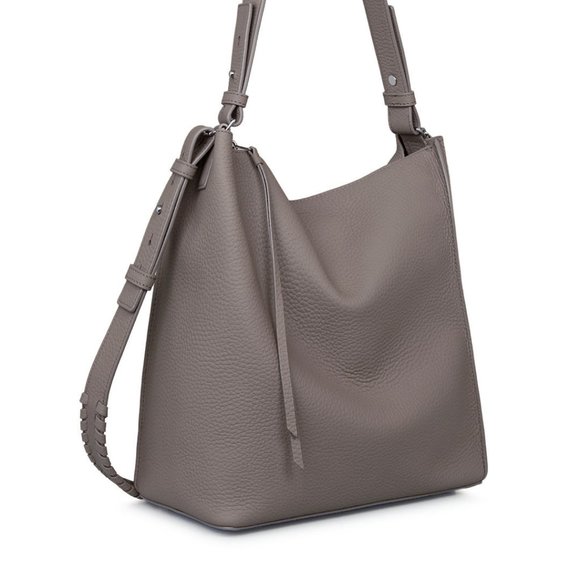 AllSaints Kita Bag Grey Leather - Picture 4 of 13